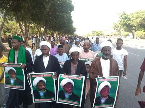  free zakzaky protest in Abuja on mon 15th april 2019 